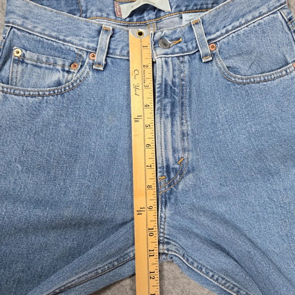 Levis Mens Blue 550 Relaxed Fit Tapered Jeans 30x30